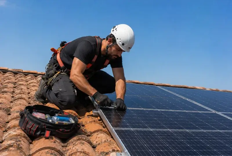 Maintenance et monitoring de panneaux solaires à Chambon